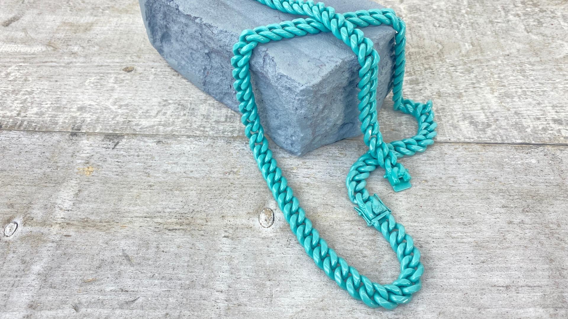 Unique_Chain_and_Bracelet_Jewelry_High_Quality_Pearlescent_Turquioise_Blue_Finish_Custom_Made_for_Men_Bracelets_and_Women_Necklace_Great_Gift_CARAMELO_CHAINS