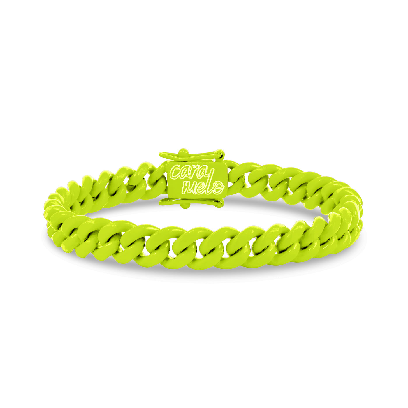 Flaca_Neon_Yellow_Cuban_Link_Bracelet_06mm_Width_Custom_High_Quality_Fashion_Designer_Bracelets_CARAMELO_CHAINS