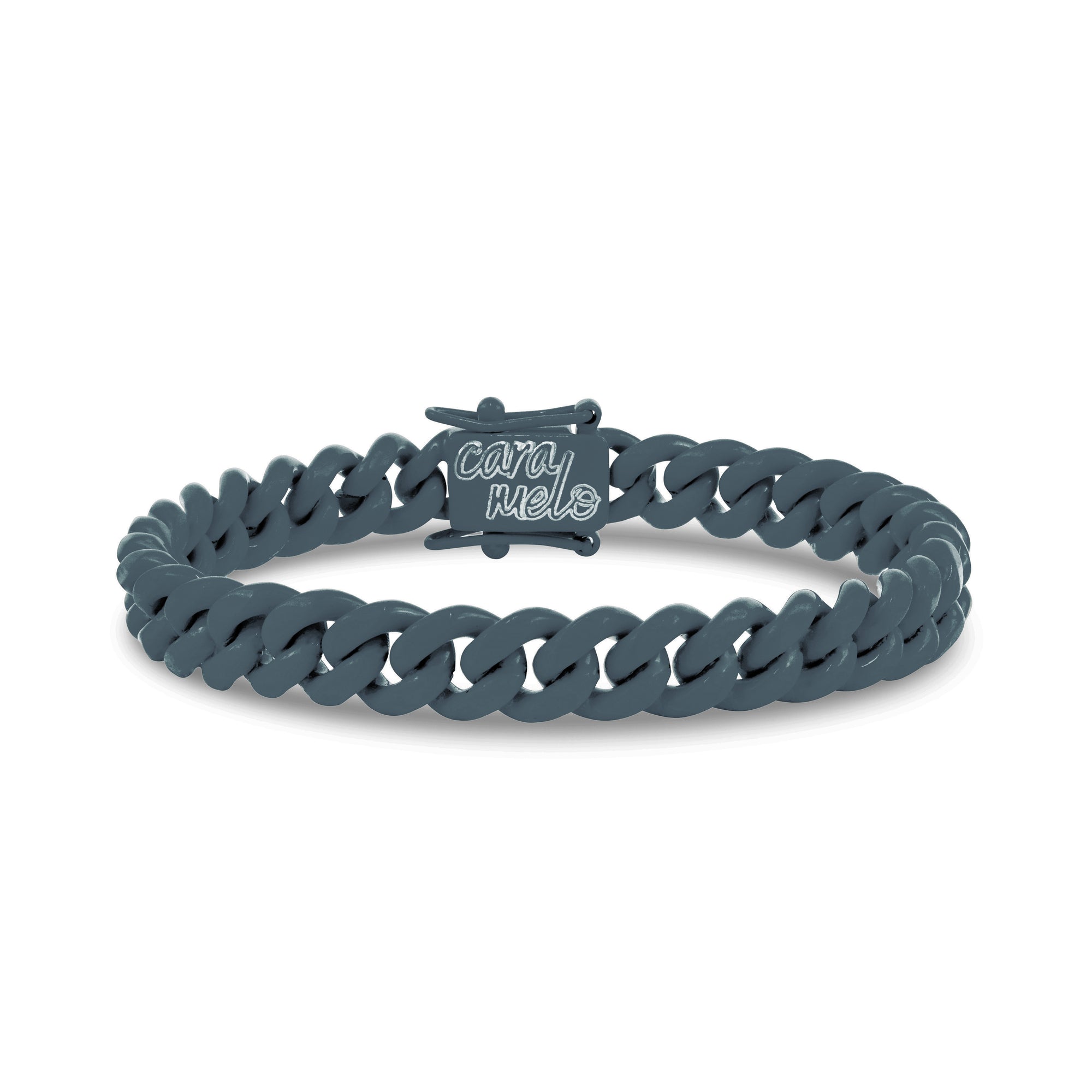Valyrian_Dark_Grey_Cuban_Link_Bracelet_Custom_Bracelet_Design_Unique_Colos_Army_Green_Black_and_More_Carbon_Neutral_and_Cleans_the_Ocean_CARAMELO_CHAINS